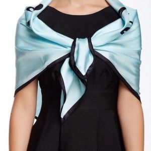 Kate Spade 100% Silk Scarf Love Is in the Air Tiffany Blue